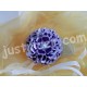 Purple gradiation flower1 hair clip/bros