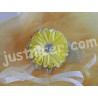 Tissue Yellow flower1 hair clip/bros